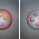 Ilustraciones de los dos tetraquarks recién descubiertos.